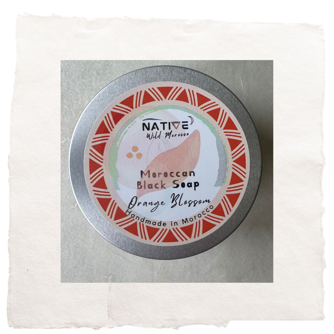 Moroccan Black Soap - Olive Oil & Orange Blossom