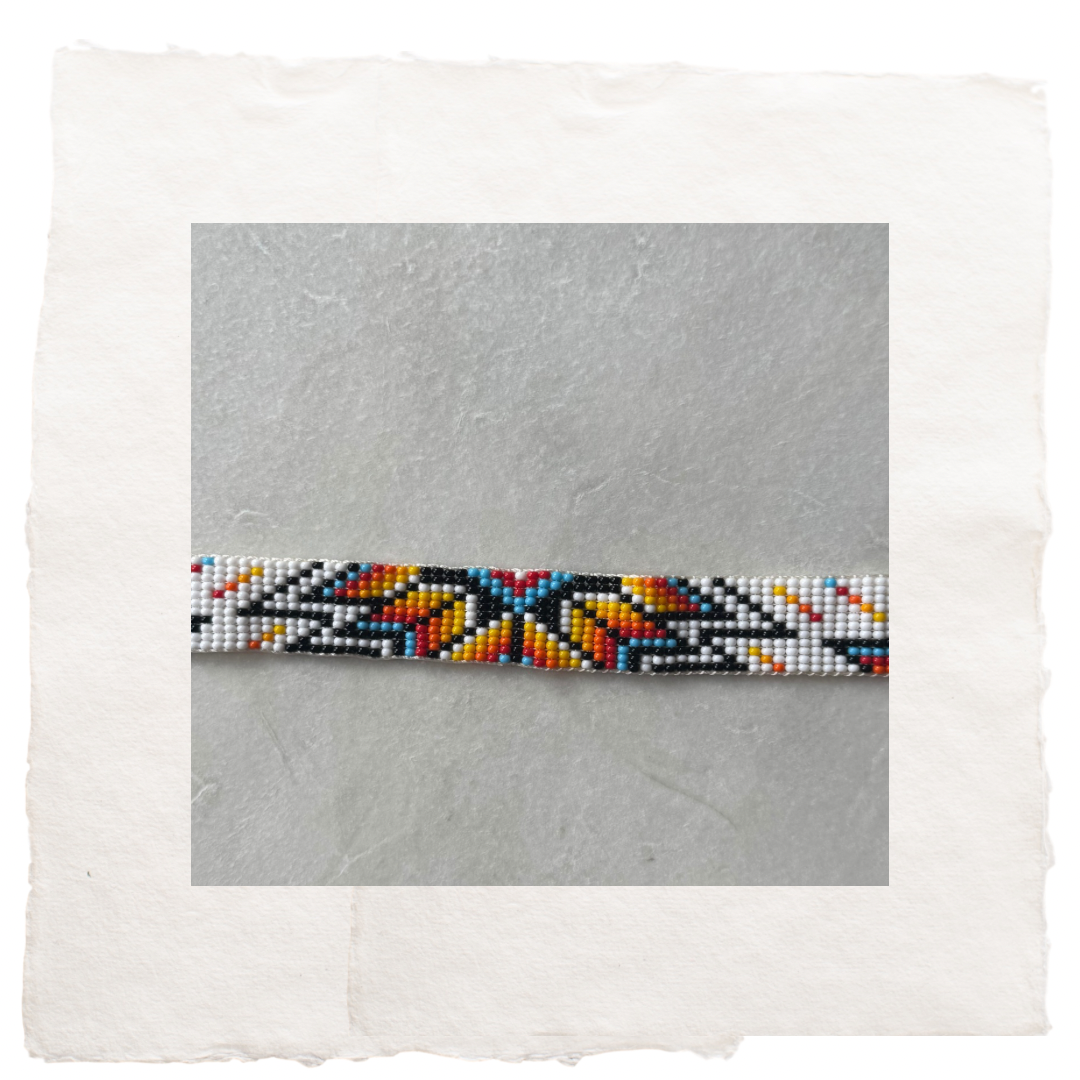 Beaded Bracelets with Tightly Woven Geometric Patterns
